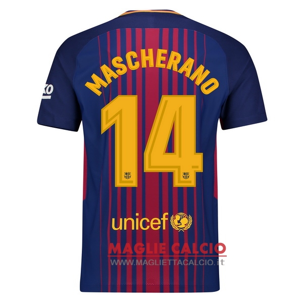 nuova maglietta barcellona 2017-2018 mascherano 14 prima